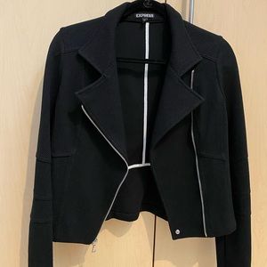Express black cotton moto jacket! Size small perfect condition